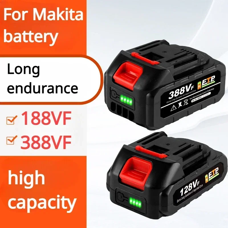 Power Tools On Sale - 18V 128VF 388VF แบตเตอรี่ลิเธียมความจุขนาดใหญ่เปลี่ยนได้แบตเตอรี่เครื่องมือไฟฟ้าแบตเตอรี่สว่านเครื่องมือไฟฟ้าในครัวเรือนสำหรับแบตเตอรี่มากิต้า