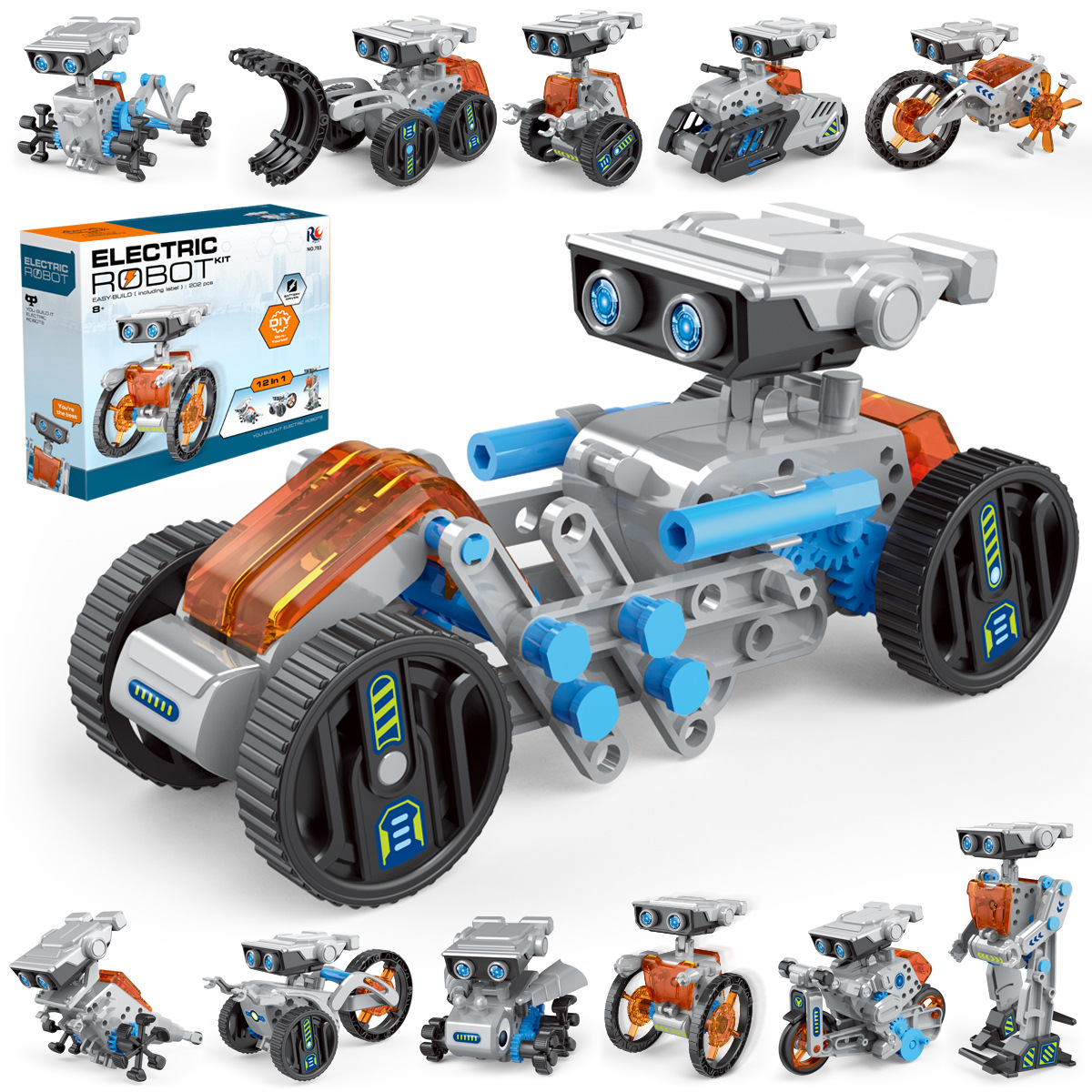 Power Tools Kits - 12 in 1 การทดลองวิทยาศาสตร์หุ่นยนต์พลังงานแสงอาทิตย์ของเล่น DIY อาคารขับเคลื่อนเครื่องมือการเรียนรู้หุ่นยนต์การศึกษาเทคโนโลยี