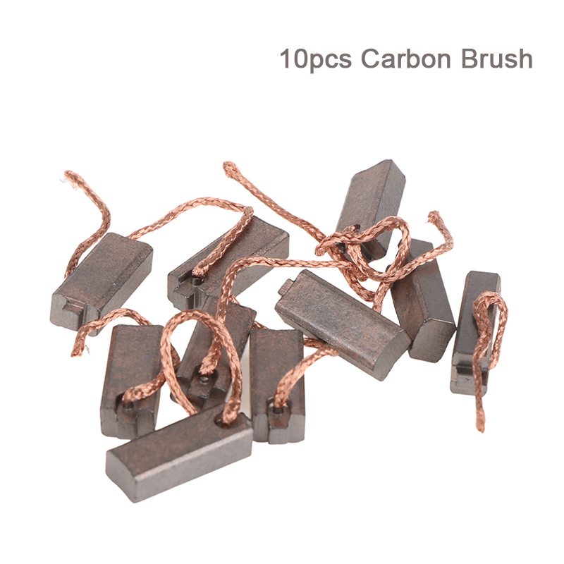 Power Tools Lowes - 10ชิ้น5*7*19มม. แปรงคาร์บอนเครื่องกำเนิดไฟฟ้าเครื่องมือไฟฟ้ากระแสสลับรถควบคุมรถทองแดงต่ำ