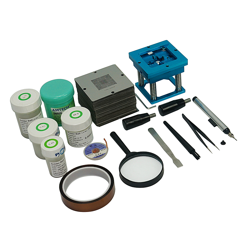 Power Tools Toolstation - ชุดสเตนซิล BGA 184 ชิ้น พร้อมแท่นรีบอล BGA