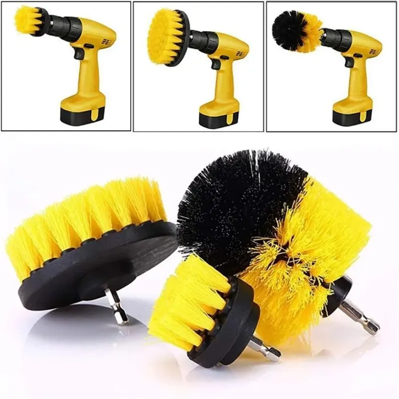 Power Tools On Sale - ชุดแปรงขัดทำความสะอาด 3 ชิ้น/ชุด สำหรับขัดพื้น กระเบื้อง อ่างอาบน้ำ