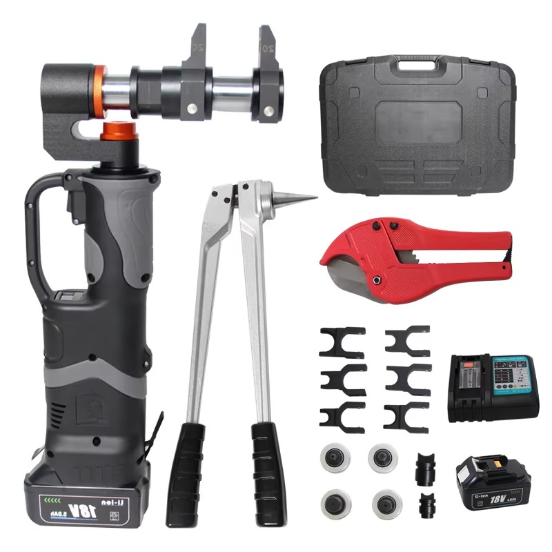 Power Tools Kits - เครื่องมือจีบและขยายท่อแบบไฮดรอลิก PZ-1632S ใช้แบตเตอรี่ สำหรับงานประปา PEX