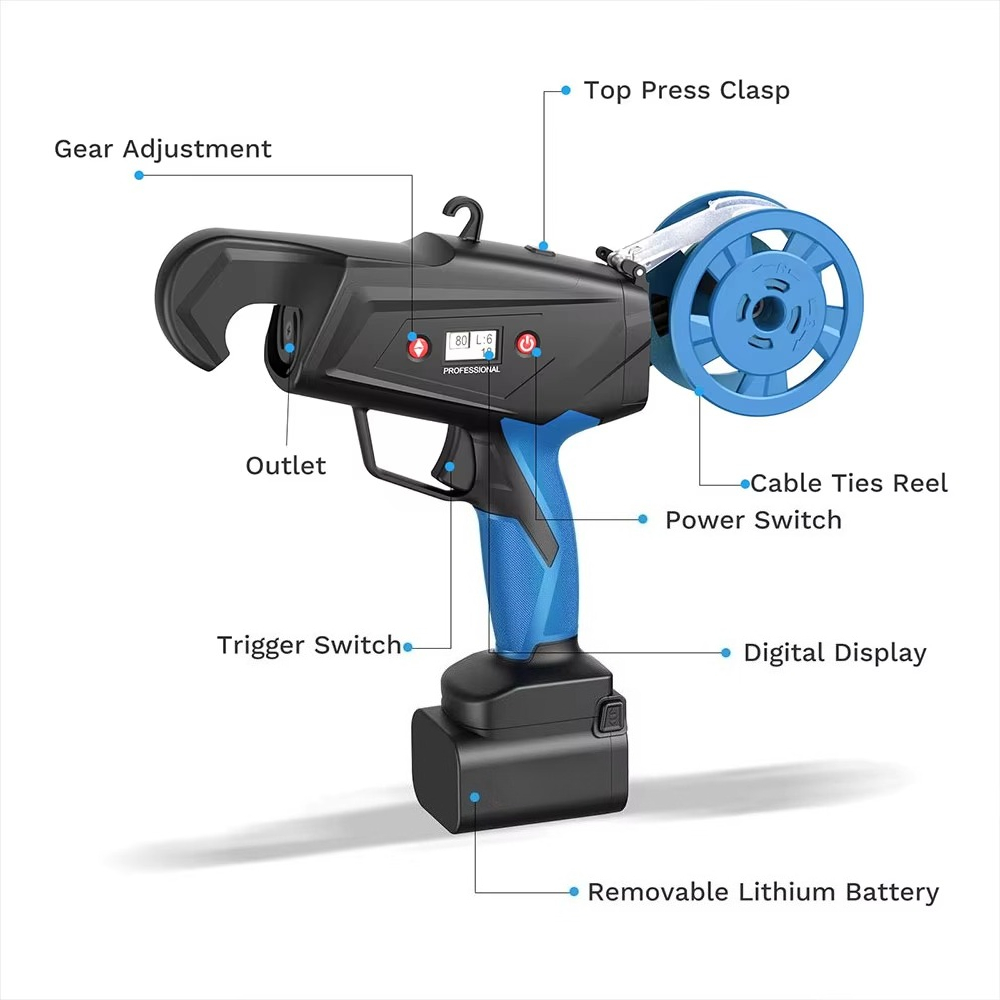 Power Tools Electrical - เครื่องมือทำสวนไร้สายไฟฟ้า เครื่องมัดกิ่งไม้ไฟฟ้าสำหรับผักในฟาร์มและองุ่น เครื่องมือไฟฟ้าสำหรับงานกลางแจ้ง