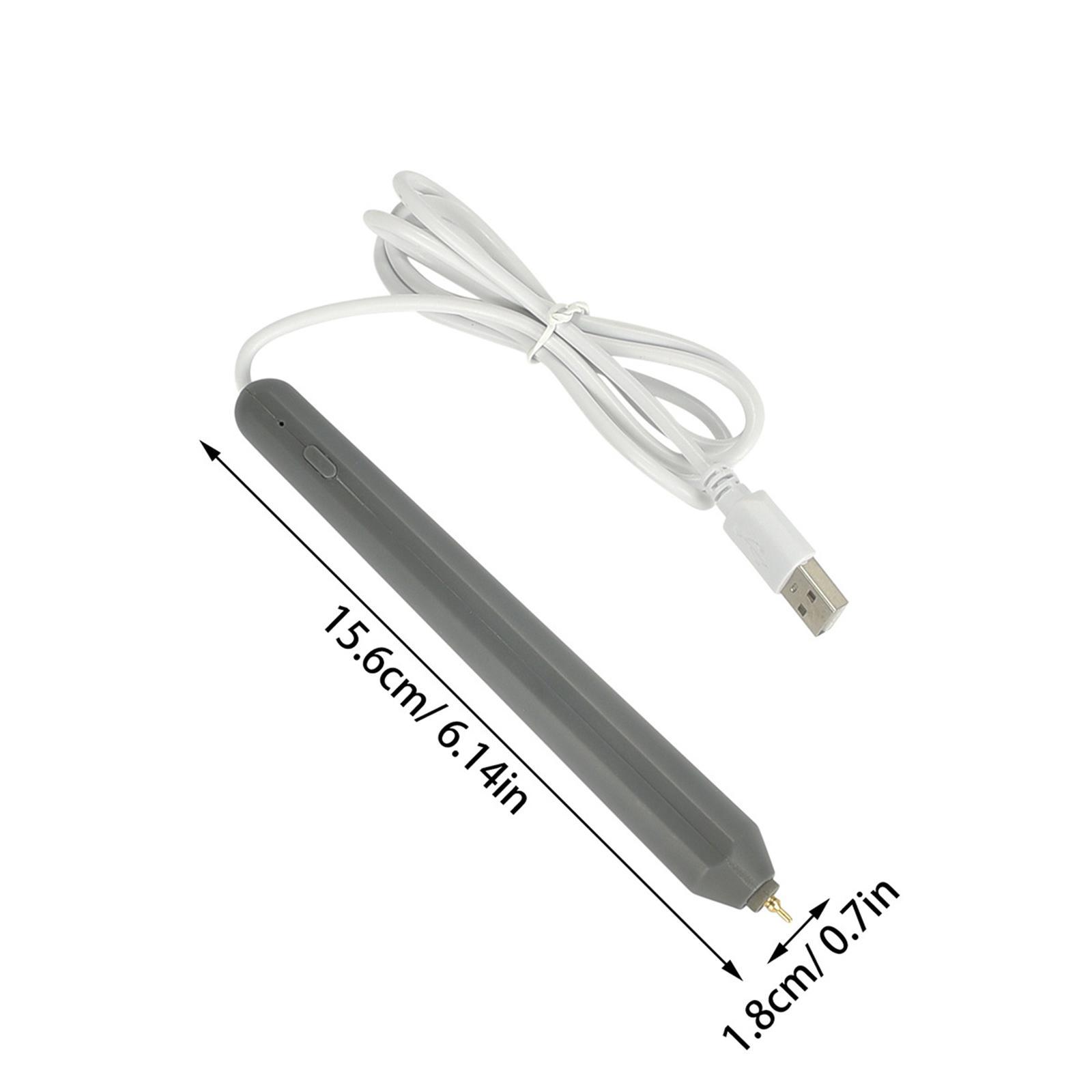 Power Tools Drawing - ปากกาปั๊มร้อนแบบใช้พลังงาน USB DC5V พร้อมหัวปั๊ม 4 แบบ