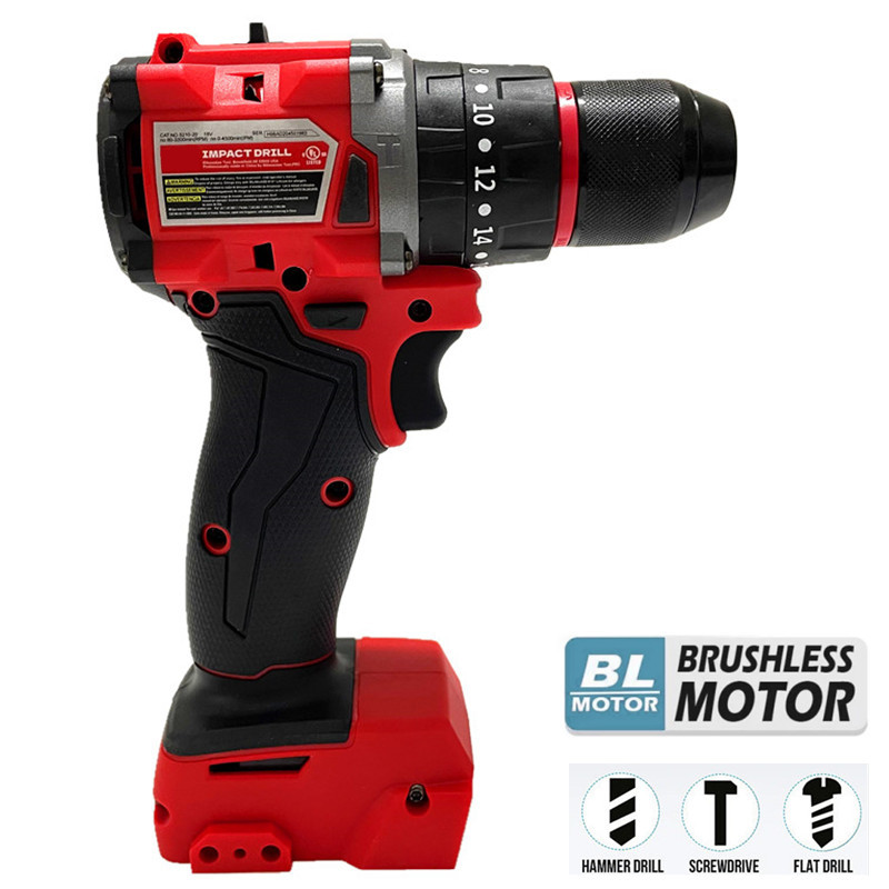 Power Tools Underwater - สำหรับสว่านไร้สาย Milwaukee 18V/20V แบบไร้แปรงถ่าน พร้อมฟังก์ชันกระแทก 20+3