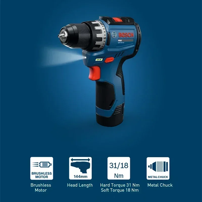 BOSCH GSR12V-31 ชุดสว่านไฟฟ้าไ - Power Tools Kits บทวิจารณ์และราคา