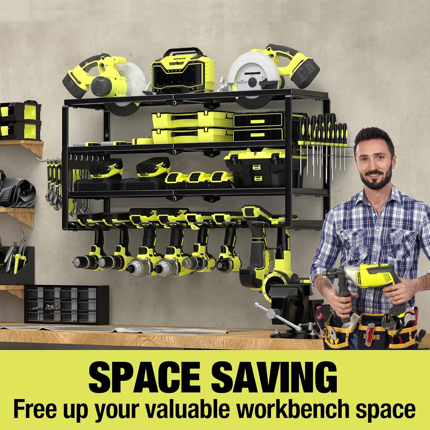 ที่แขวนเครื่องมือไฟฟ้าแบบติดผน - Power Tools Toolstation บทวิจารณ์และราคา
