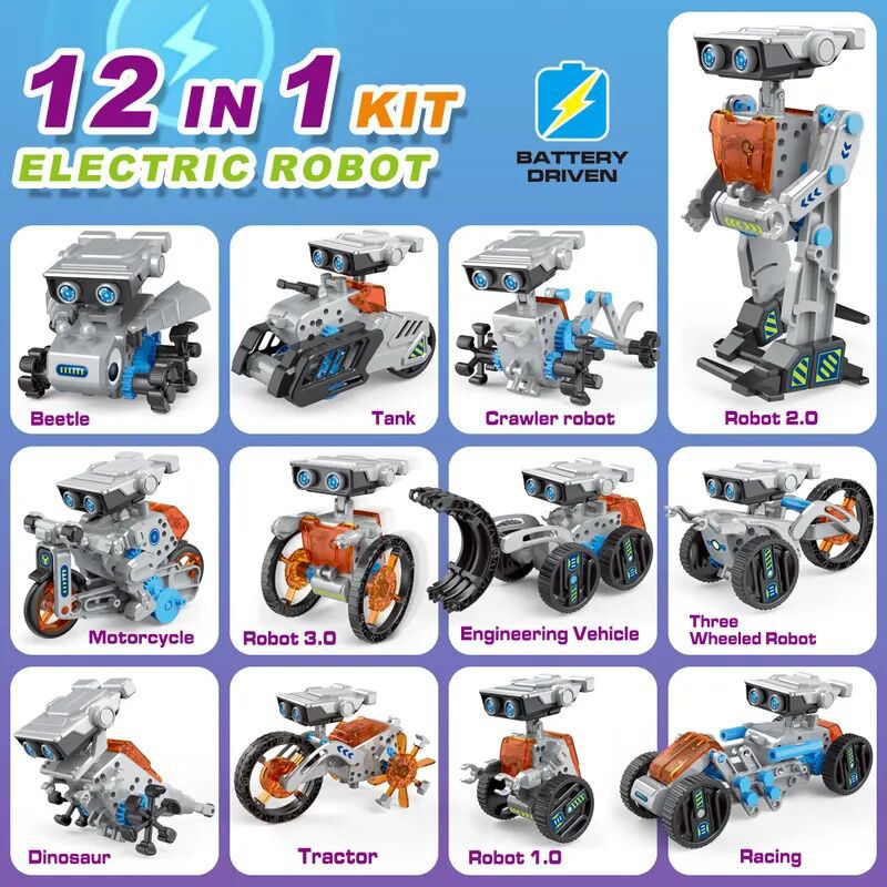 12 in 1 การทดลองวิทยาศาสตร์หุ่ - Power Tools Kits บทวิจารณ์และราคา