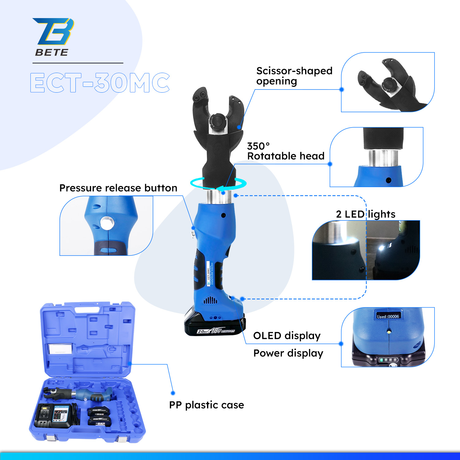เครื่องตัดไฮดรอลิกแบบใช้แบตเตอ - Power Tools Electrical บทวิจารณ์และราคา