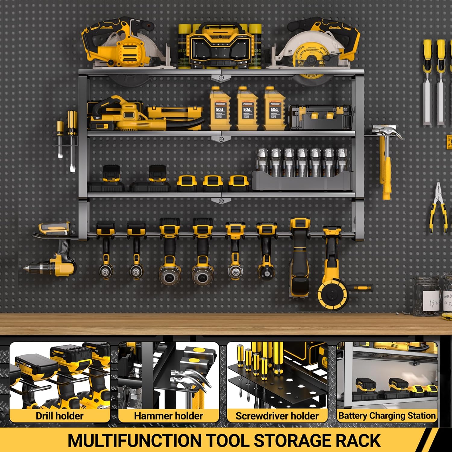 ที่แขวนเครื่องมือไฟฟ้าขนาดใหญ่ - Power Tools Toolstation บทวิจารณ์และราคา