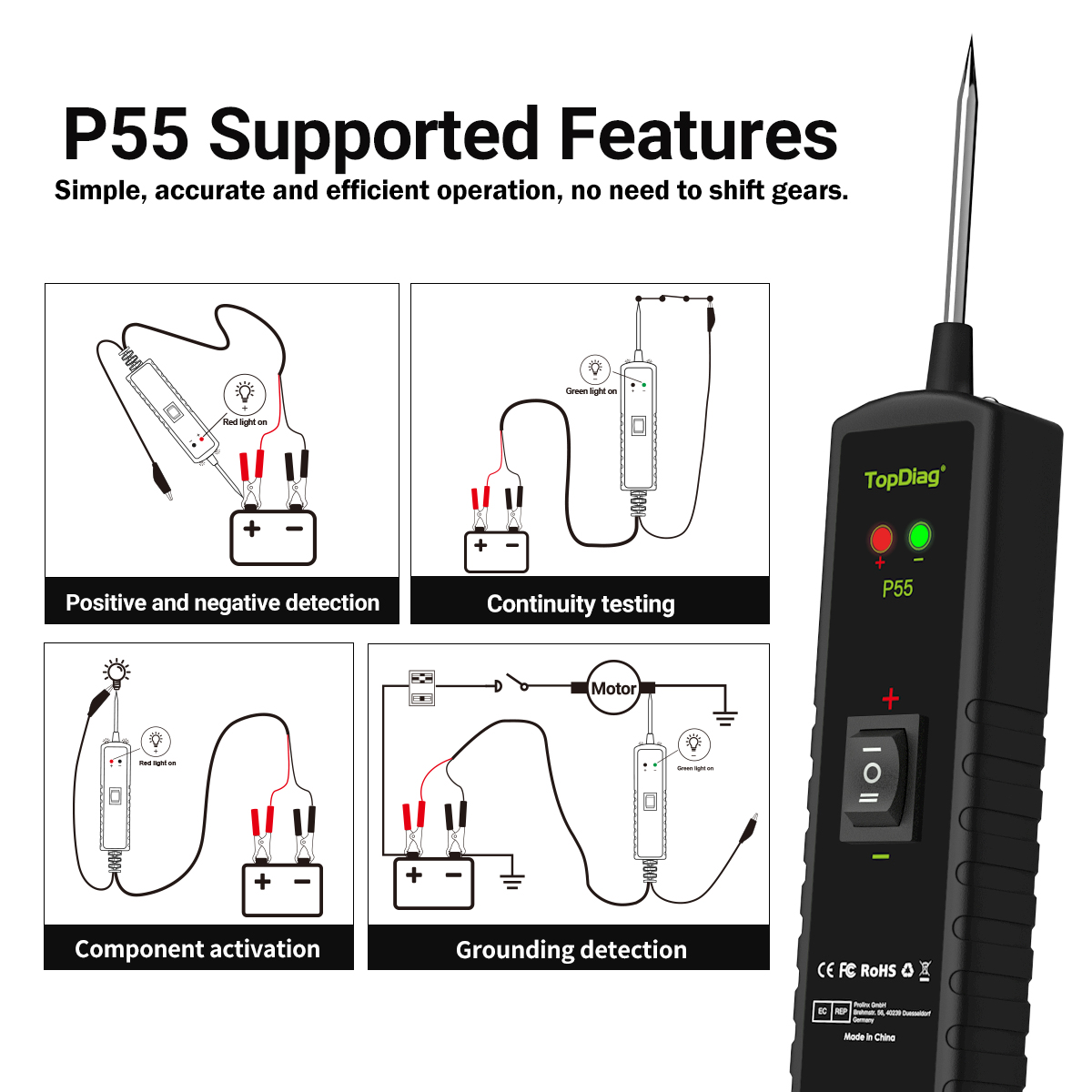 เครื่องมือทดสอบวงจรไฟฟ้ารถยนต์ - Power Tools Electrical บทวิจารณ์และราคา