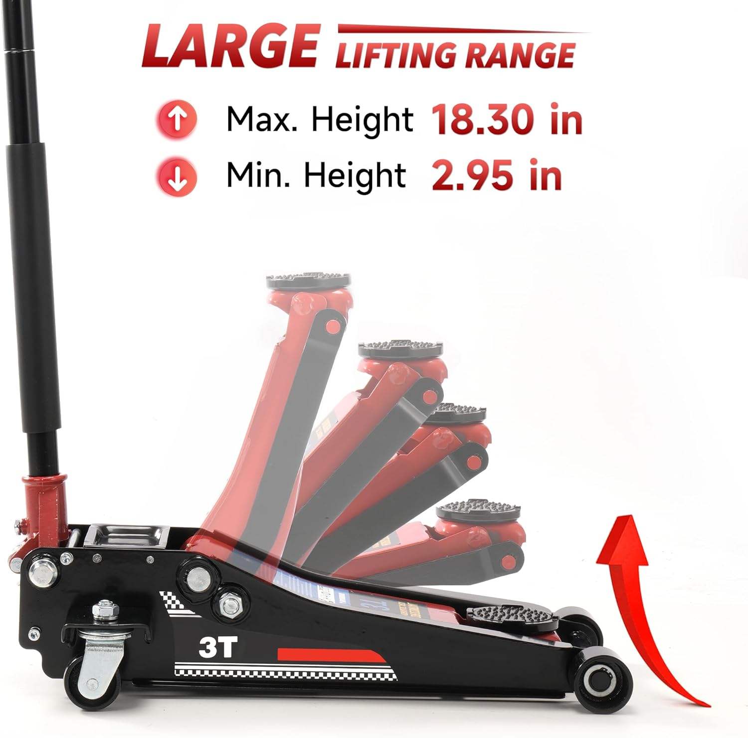 แม่แรงยกรถไฮดรอลิกแบบสองลูกสูบ - Power Tools Lowes บทวิจารณ์และราคา