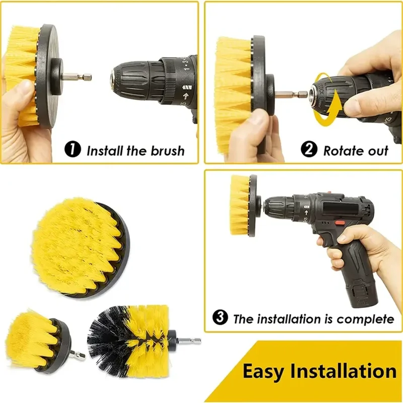 ชุดแปรงขัดทำความสะอาด 3 ชิ้น/ช - Power Tools On Sale บทวิจารณ์และราคา