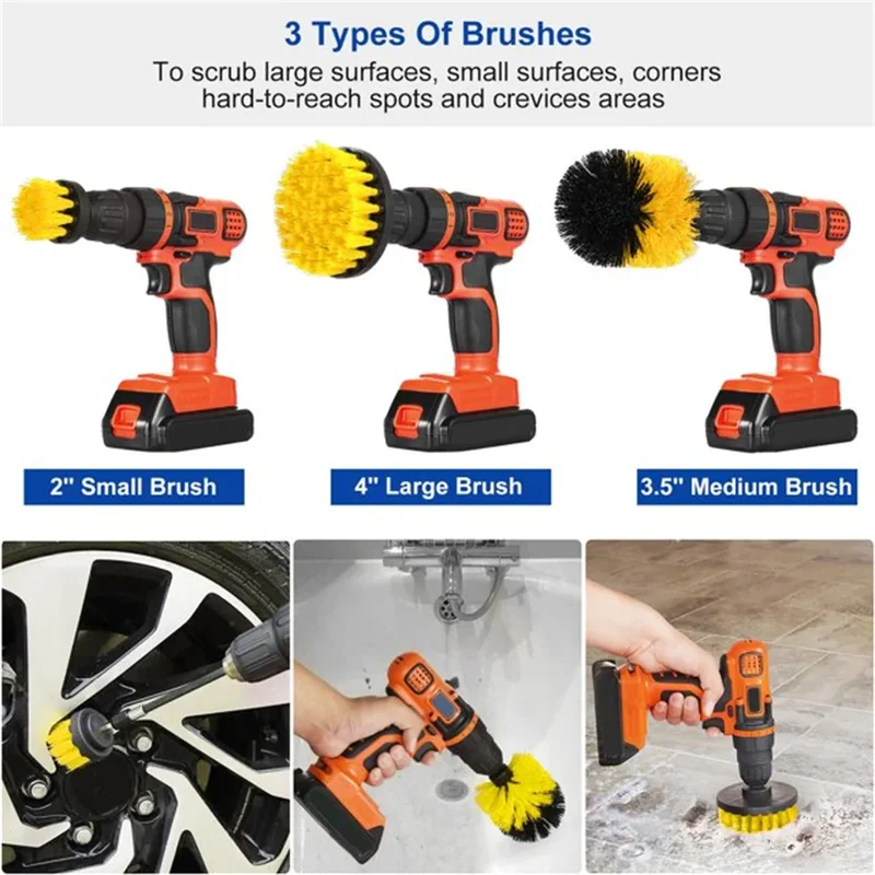 ชุดแปรงขัดทำความสะอาด 3 ชิ้น/ช - Power Tools On Sale บทวิจารณ์และราคา