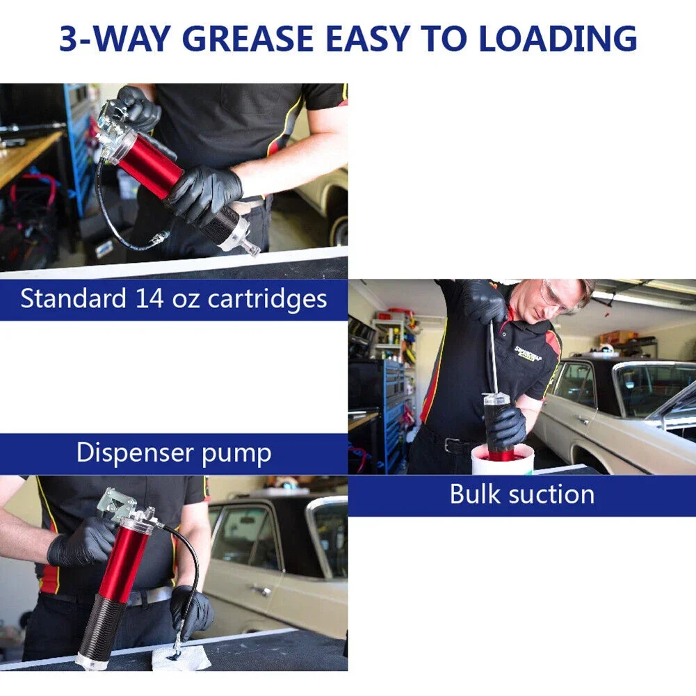 7000PSI น้ํามันจาระบีปืนชุดคู่ - Power Tools Grease บทวิจารณ์และราคา