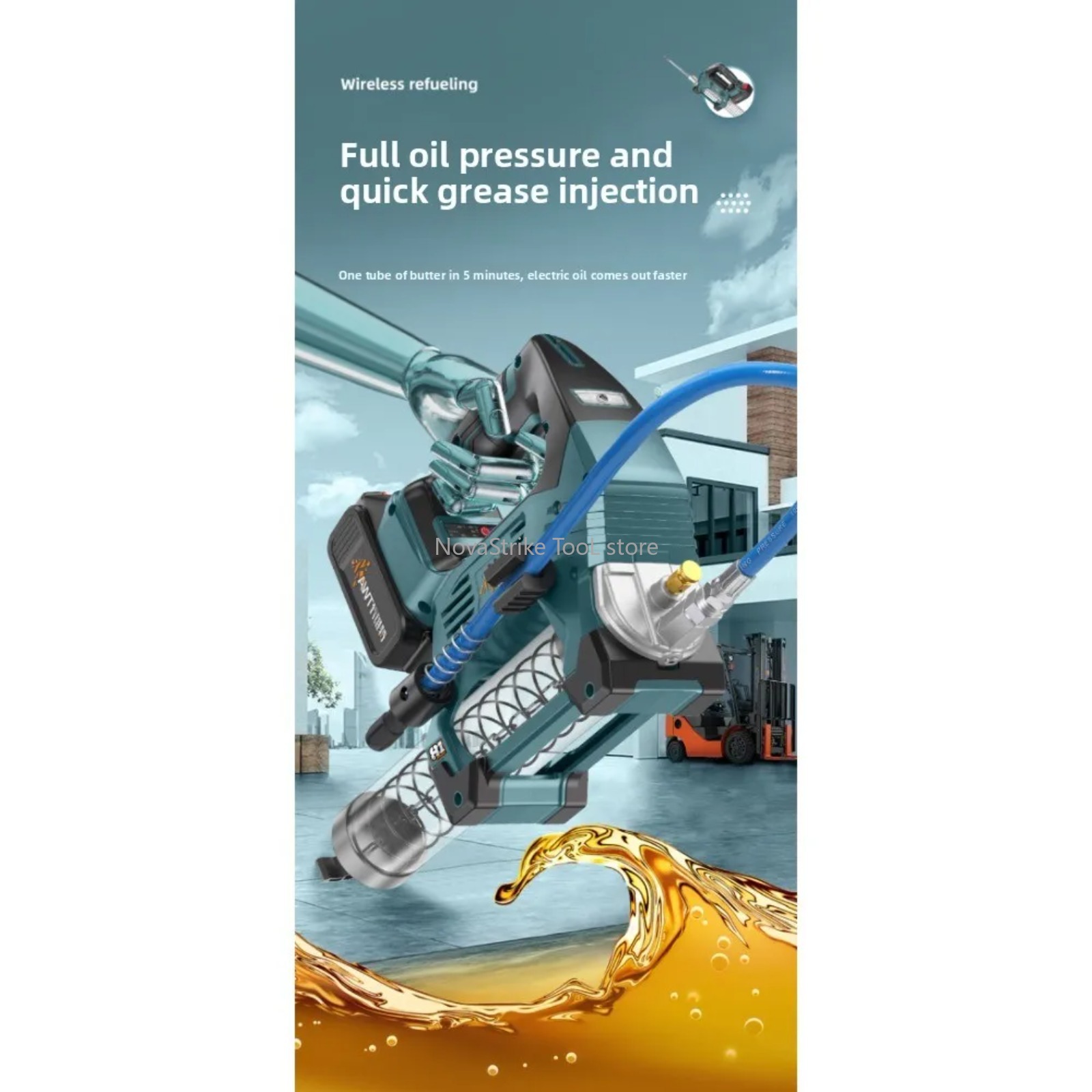 Brushless 600CC ไฟฟ้าปืนจาระบี - Power Tools Grease บทวิจารณ์และราคา